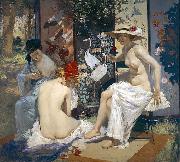 Rupert Bunny The Sun Bath oil painting